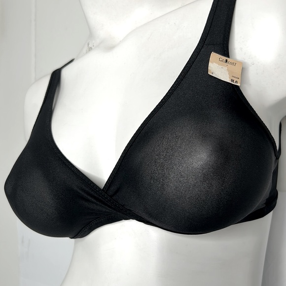 GELMART Other - Vintage GELMART Style 2948 Black Wirefree Sheer Nylon Unlined Bralette Bra NWT